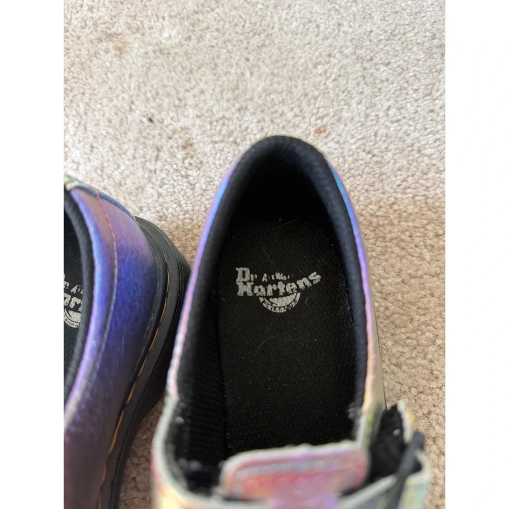 Dr. Martens Junior 8065 Rainbow‎ Crinkle Leather Mary Jane size 2